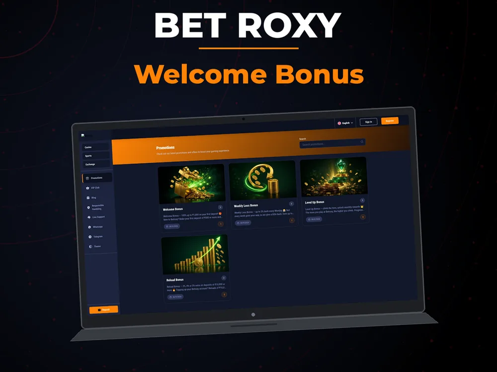 Bet Roxy - Welcome Bonus