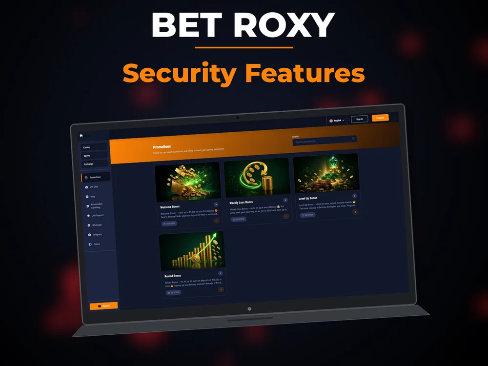 Bet Roxy - Security Features