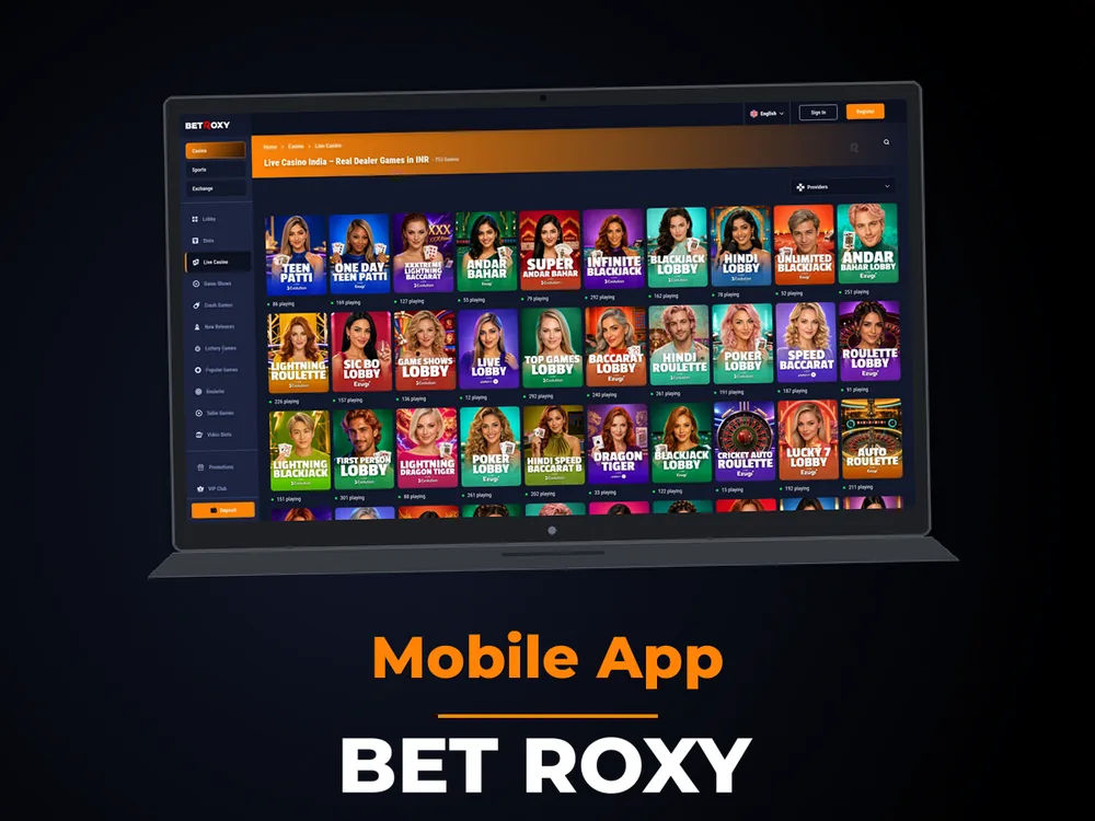 Bet Roxy - Mobile App