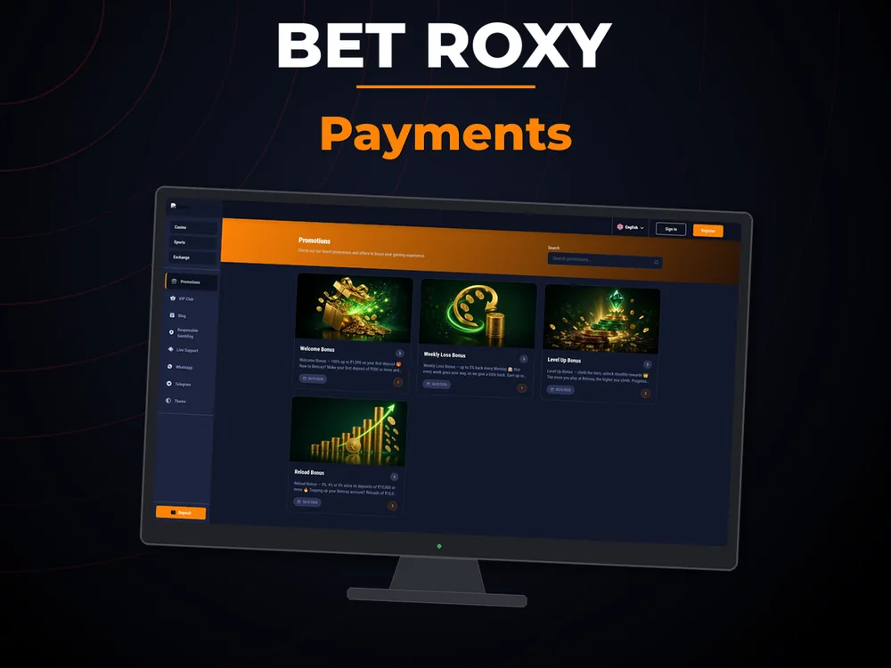 Bet Roxy - Payments
